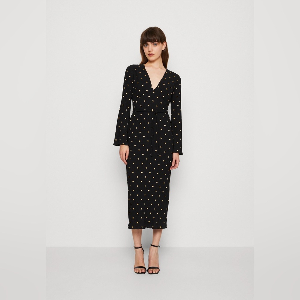 Never Fully Dressed Black Celeste Midi Dress